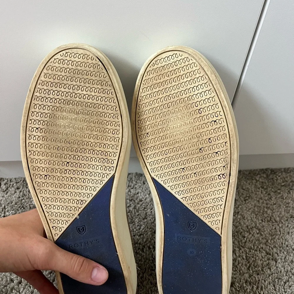 Rothys The Original Sneaker Slip On Light Browns Flats Shoes Women's Size 10 - Picture 4 of 5